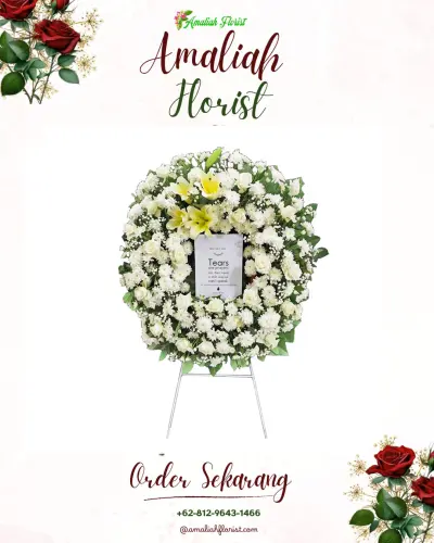 Krans Bunga Duka Cita di Sumberwringin